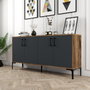 Hanah Home Kiev 160 Consola Nogal y Antracita
